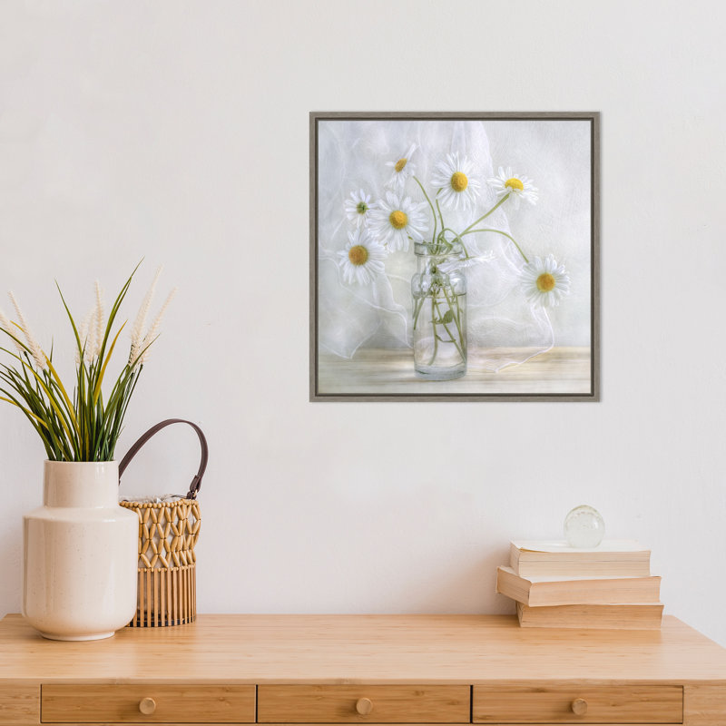 « Marguerites » par Mandy Disher, reproduction d’art sur toile encadrée