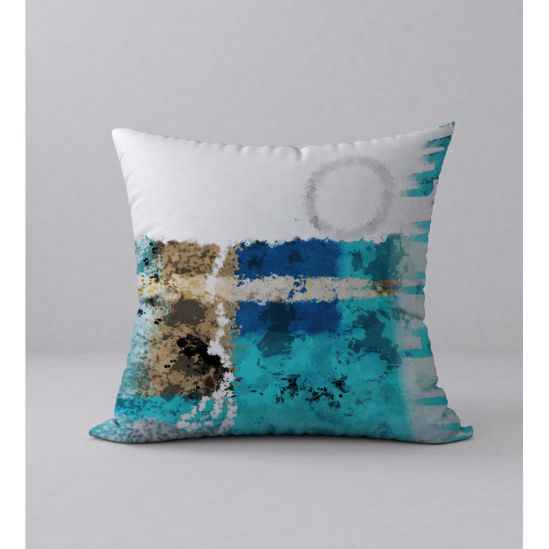 Abstract Reversible Throw Pillow, 20" x 20"