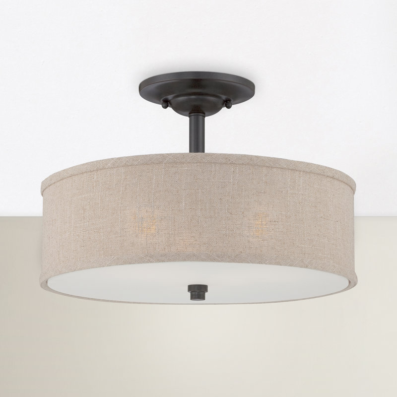 Plafonnier semi-encastré 3 lumières Bethenny