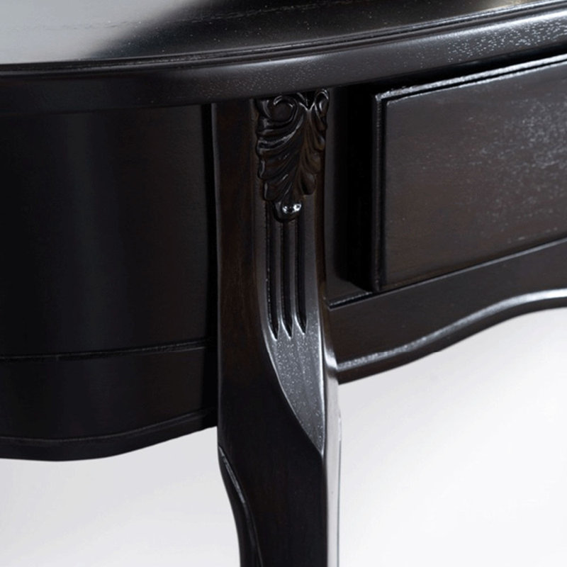 Console en bois massif de style américain, Noir