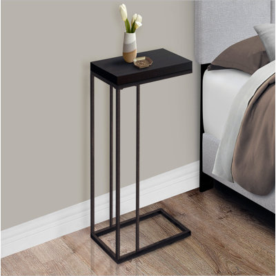 Table d'appoint, en forme de C, bout, côté, collation, salon, chambre à coucher