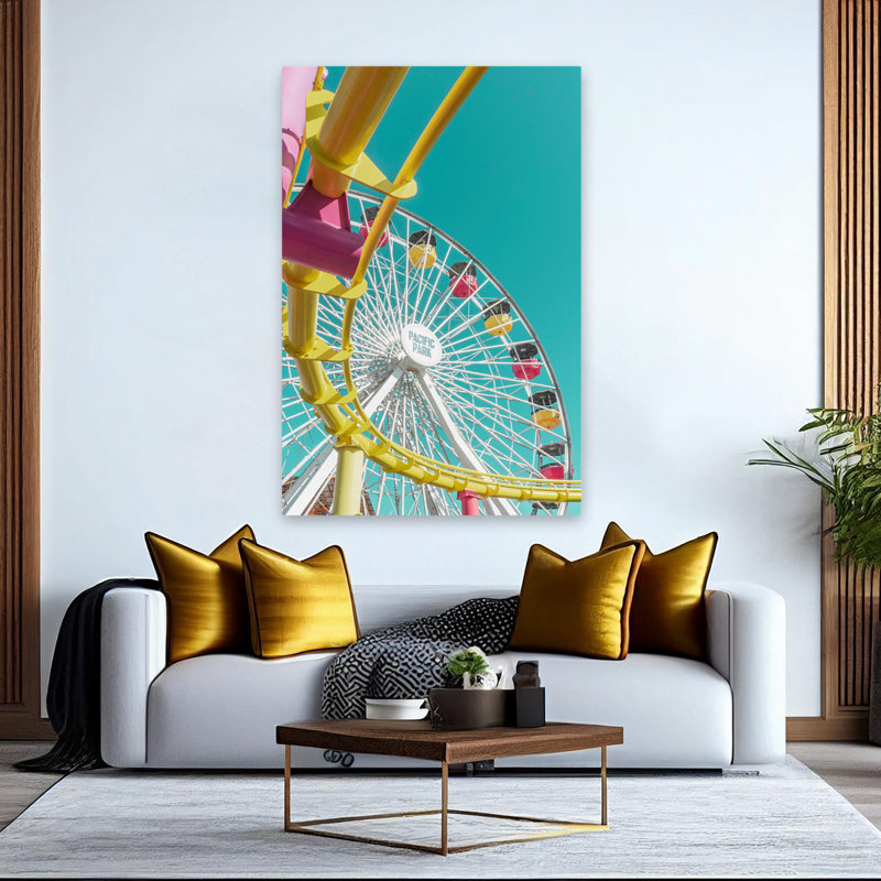 Pacific Wheel II - photographie, art rétro, H 60 po x l 40 po