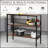 3-Tier Console Table With Industrial Style, Robust Multi-Functional Metal And Wooden Shelves For Modern Living