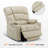 Syeda 27.2" Wide Lay Flat Dual Motor Power Recliner Lift Chair with Massage and Heat, Infinite Position, Faux Leather-759107295