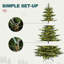 Arbre de Noël artificiel Slim Real Touch-129944524