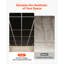Dalles de plafond en PVC 24 x 48 po (paquet de 12), panneaux linéaires noirs 3D à lattes, feuille de PVC lisse pour ossature apparente, résistante aux chocs, surface peignable, facile à découper, style décoratif moderne pour la maison et le bureau.