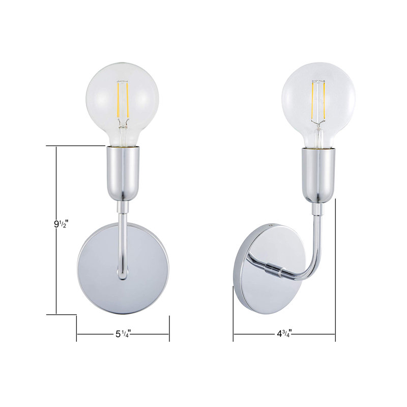 MoretinMarsh Armed Sconce, Polished Chrome