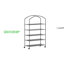 Mini support à plantes portatif à 5 niveaux pour serre avec couvercle en PVC épais, support en métal pour plateaux à graines, pots à semis et pots à fleurs, 13 po x 29 po x 73 po-122443577