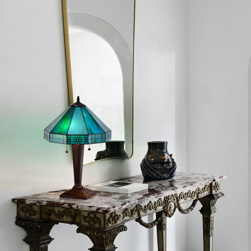 Lampe de table 21 po Jace, Turquoise