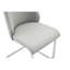 4 chaises de salle à manger grises à dossier haut en cuir de polyuréthane imperméable, avec texture de maille dorée, conception de rivet et structure en fer robuste, 4 mailles de cuir modernes, - mousse dense, patins antidérapants