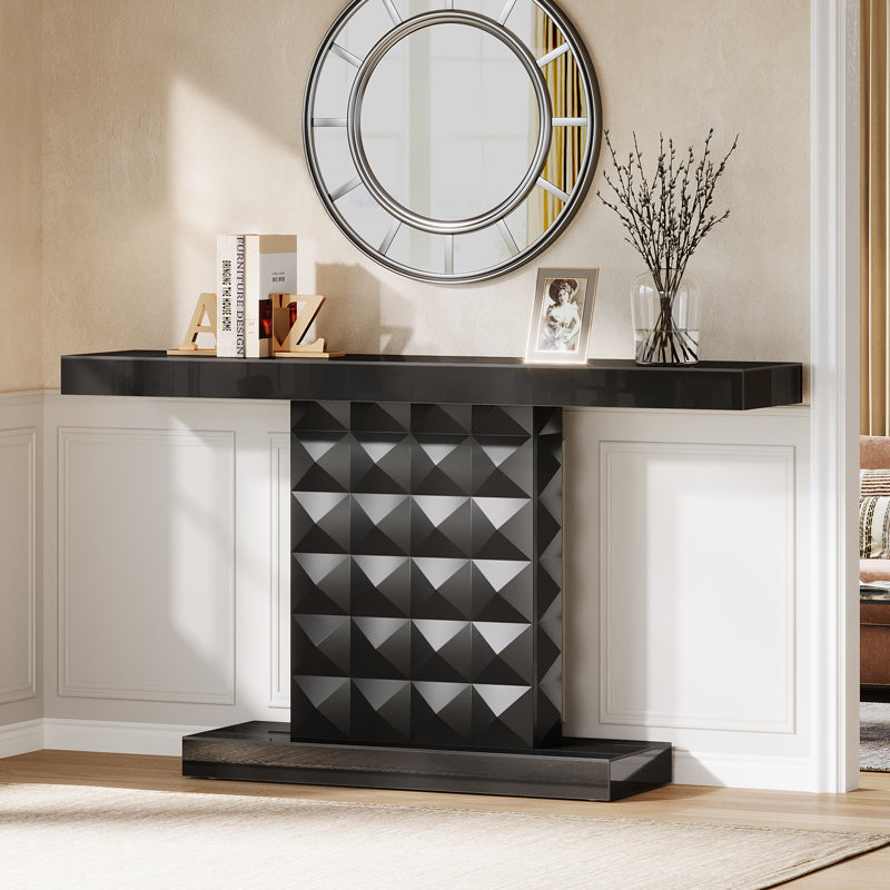 Console noire 47 po
