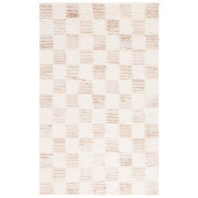 Vermont Hand Tufted Wool Pile Checkered Rug