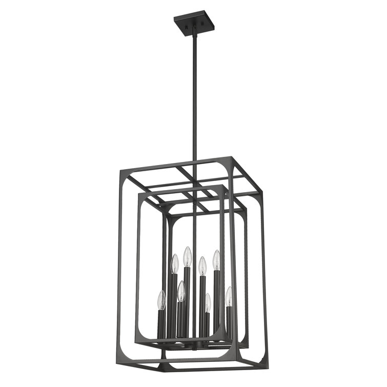 17 Stories 8 - Light Dimmable Square / Rectangle Chandelier | Wayfair