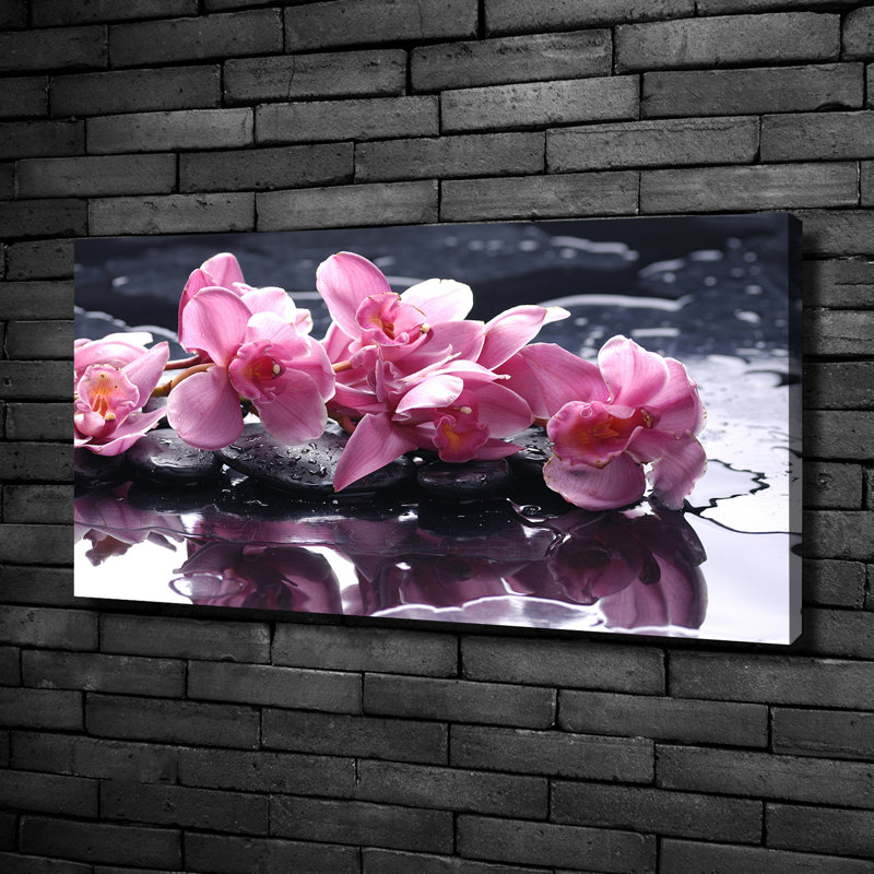 Pink Orchid - Wrapped Canvas Print