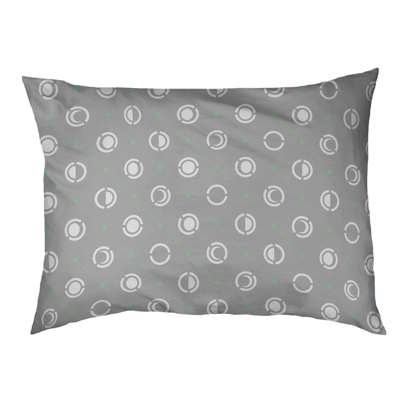 Coussin d’extérieur pour chien moon phases Chenault, Petit (l 28 po x P 6 po x H 18 po), Vert / Gris