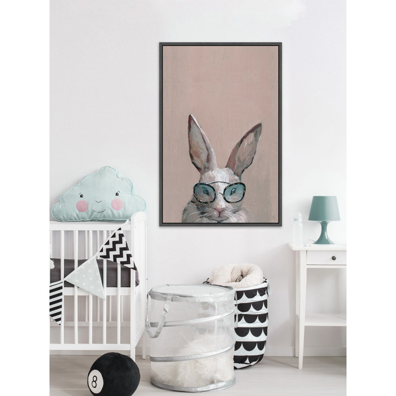 «Serious Hare», reproduction sur toile, H 36 po x l 24 po x P 1,5 po