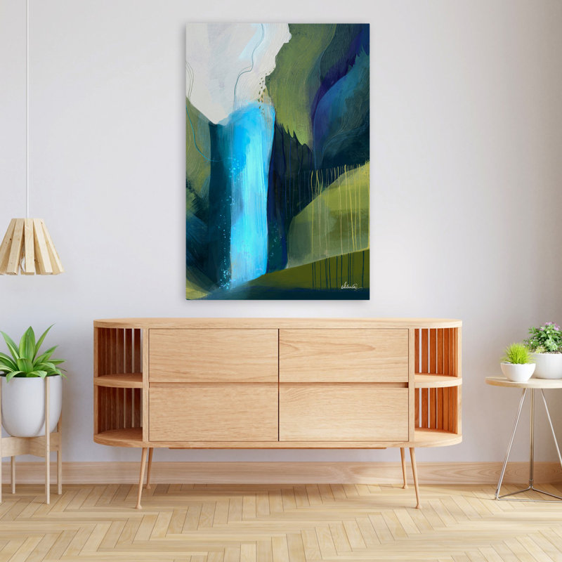 Ethereal Rainforest - Abstracts Contemporary Landscape Art, H 48 po x l 32 po