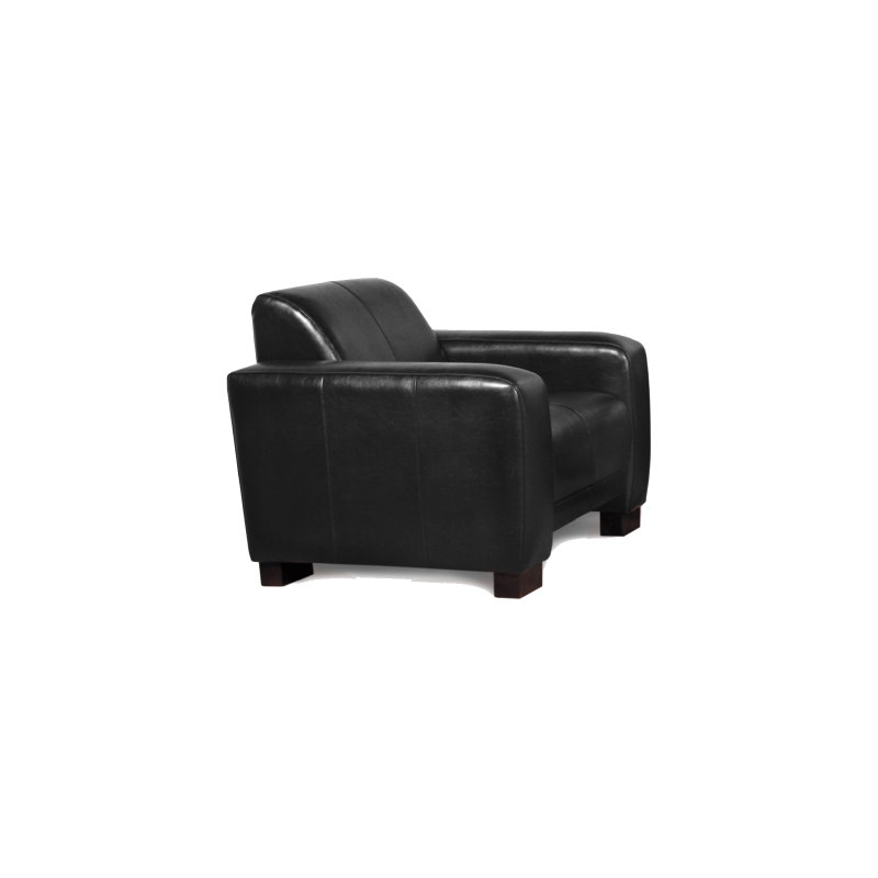 Modoc Upholstered Club Chair, Black