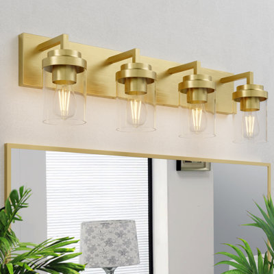 Bathroom Vanity Light with Glass Shade