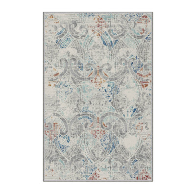 Stylish Hall Carpet (39.4 x 78.7 inches), 100% Polyester, 0.3 in Pile Height | Antibacterial, Non-Slip Underside, Machine Washable | 3D Digital Printed Design, Durable & Soft for Home Décor