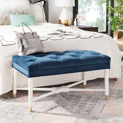 Velvet Upholstered Bench