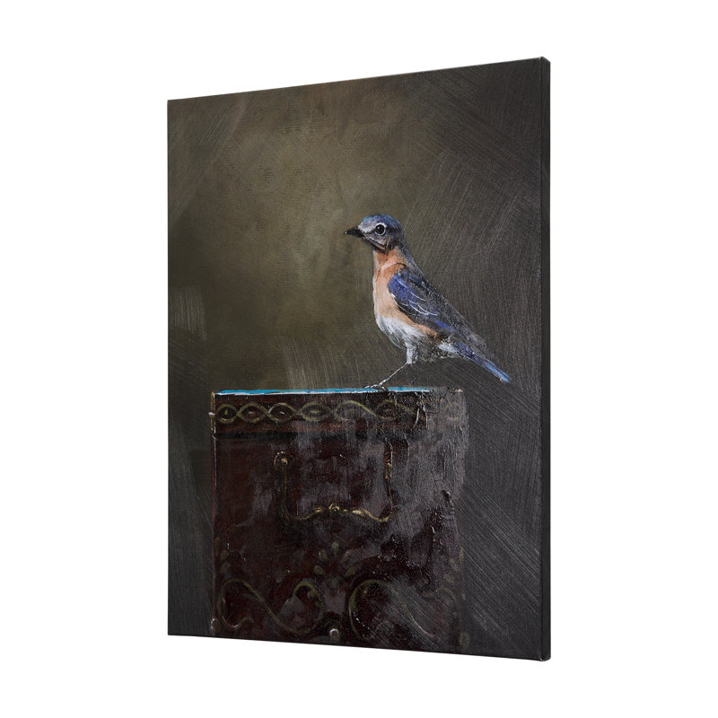 Graceful Poise II (Eastern Bluebird), 40" H x 30" W x 1.5" D