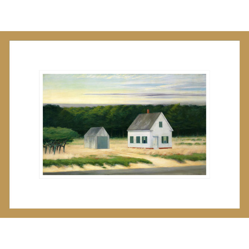 «August on Cape Cod» par Edward Hopper, impression giclée encadrée, H 12,56 po x l 16,75 po