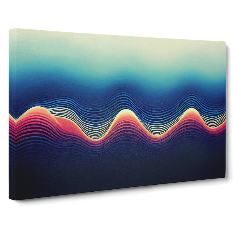 Electronic Audio Soundwave Vol.2 Abstract - Wrapped Canvas, 35cm H x 50cm W x 3cm D