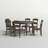 Karley 7-Piece Solid Wood Dining Set-60698801-60698804