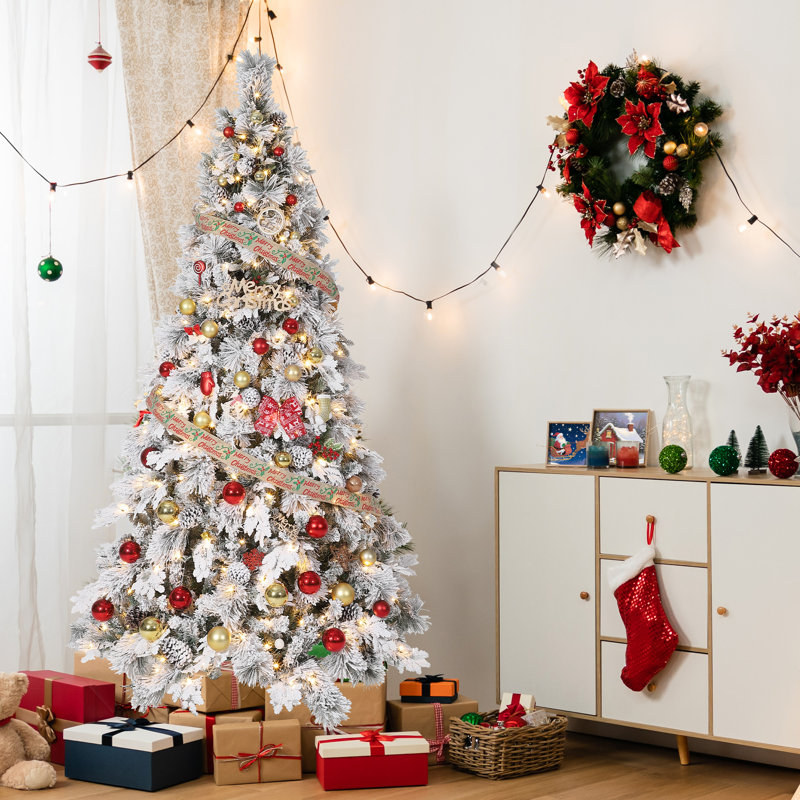 Lighted Artificial Christmas Tree, 1.5m H