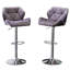 Ensemble de 2 tabourets de bar Velvet Diamond