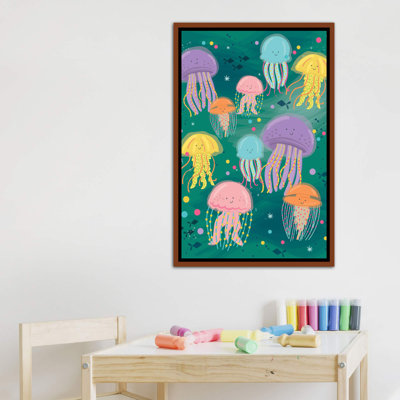 «Coastal Nautical Under the Sea II» par Lisa White boutons - impression d'art graphique