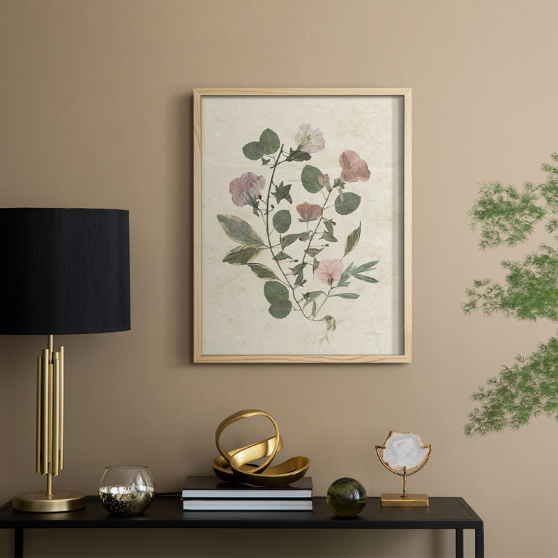 Pressed Arrangement I, reproduction encadrée - bois massif, Naturel, H 30 po x l 24 po