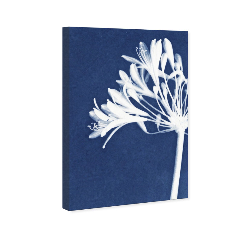 Cyan Bloom Print by Oliver Gal, 10"H x 15"W, Gallery Wrapped