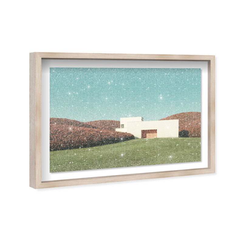 Surreal Architecture Print by Oliver Gal, 25.5"H x 17.5"W, Natural Oak Shadowbox