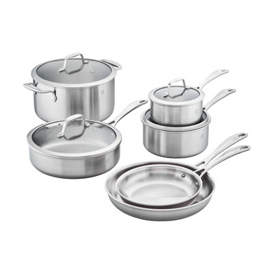 ZWILLING Spirit 3-ply 10-Piece Stainless Steel Cookware Set