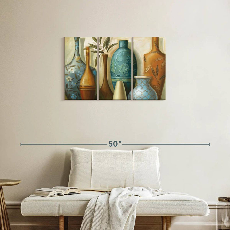 Senne Blue Morocco, 20" H x 33" W