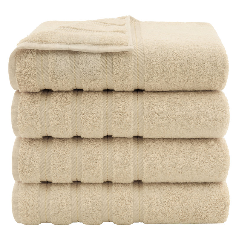Serviettes de bain à séchage rapide 100% coton Edison Edison, Sable taupe