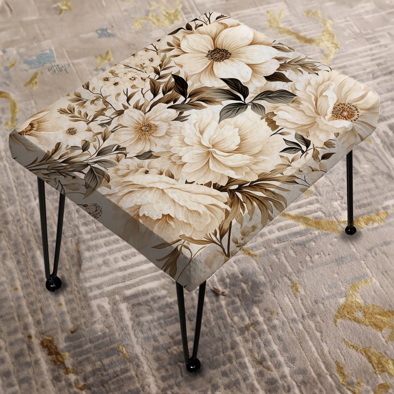 Repose-pieds Vintage Florals II - Plants