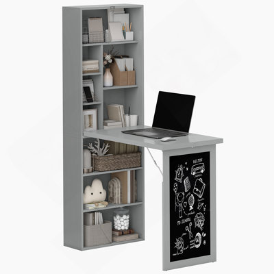 Bureau d'ordinateur pliable, bureau d'ordinateur mural