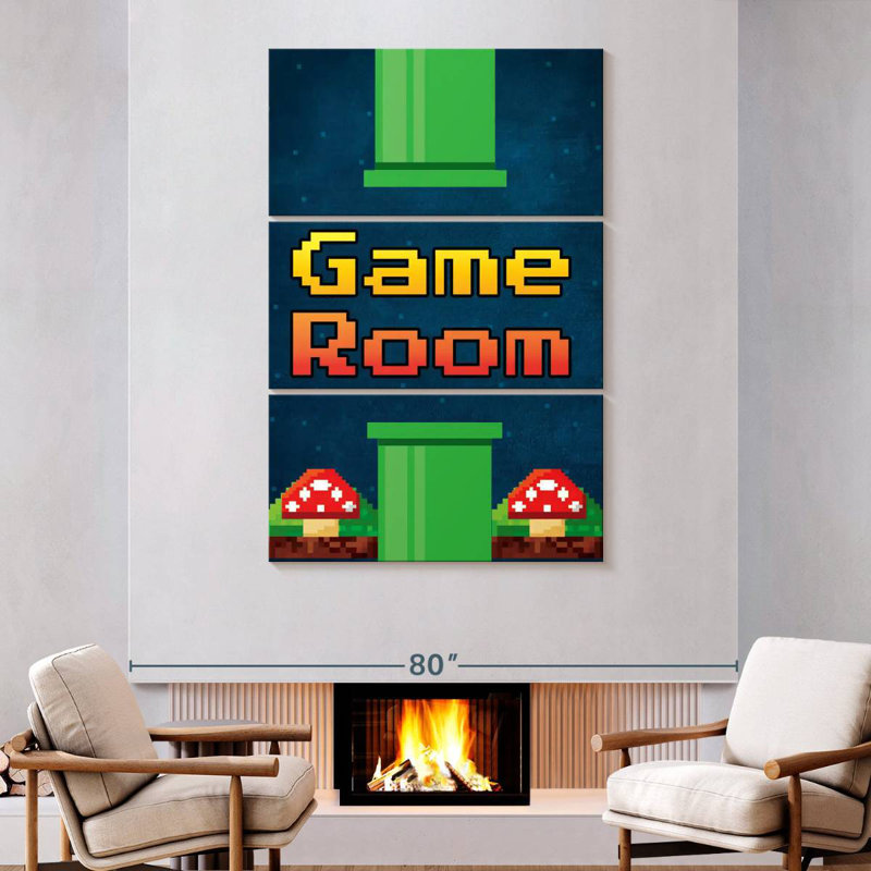 Keiraleigh Game Room Pipes, 74" H x 48" W