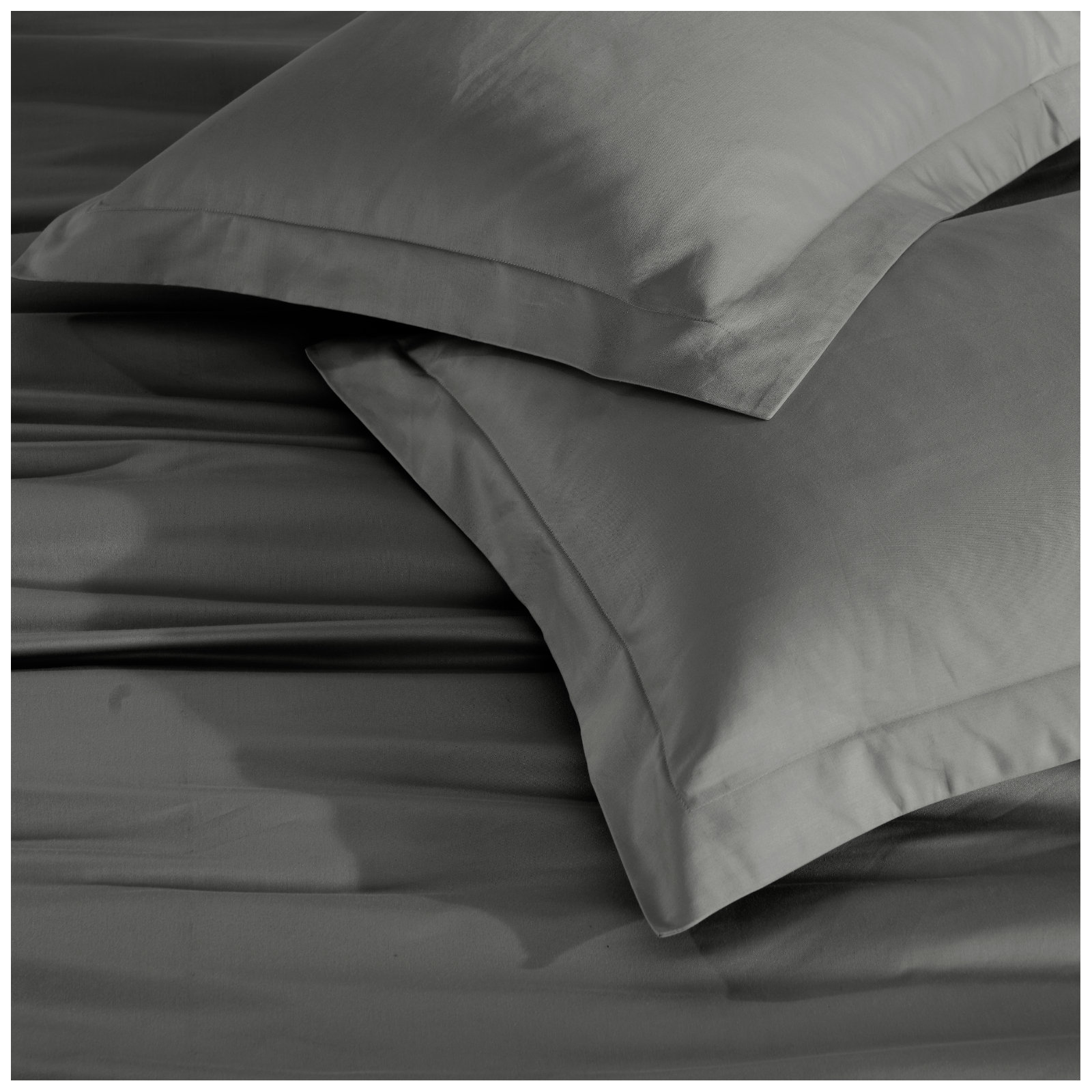 Duvet Cover Set, Gray, Full/Queen Duvet Cover + 2 Pillow Sham