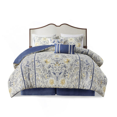 6 Piece Cotton Comforter Set Multi