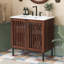 Meuble-lavabo moderne avec 4 pieds en fer