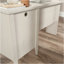 Bureau en L, finition blanche