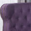 Fauteuil inclinable avec accoudoirs roulés prune Accents