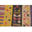 Tapis géométrique en laine tissé à la main Kilim 10 x 13