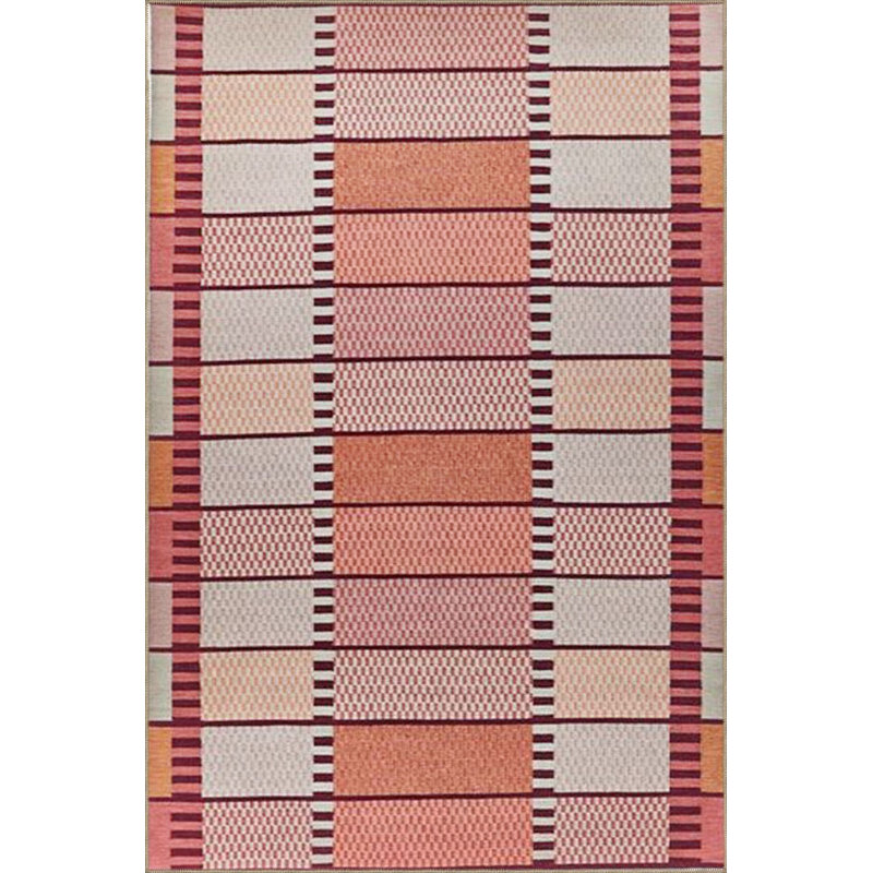 Tapis tissé à motif géométrique lavable, Sous-tapis rectangulaire 3 pi 11 po x 5 pi 11 po i
