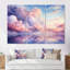 Mauve et rose couleur pastel - art mural ciel-2009014882-2009014883
