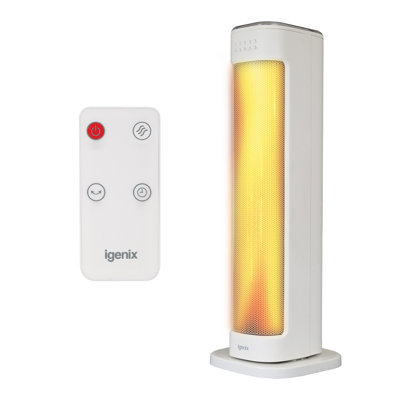 Igenix 2000W PTC Tower Heater Black 